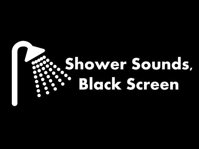 🔴 Shower Sounds, Black Screen 🚿⬛ • Live 24/7 • No mid-roll ads