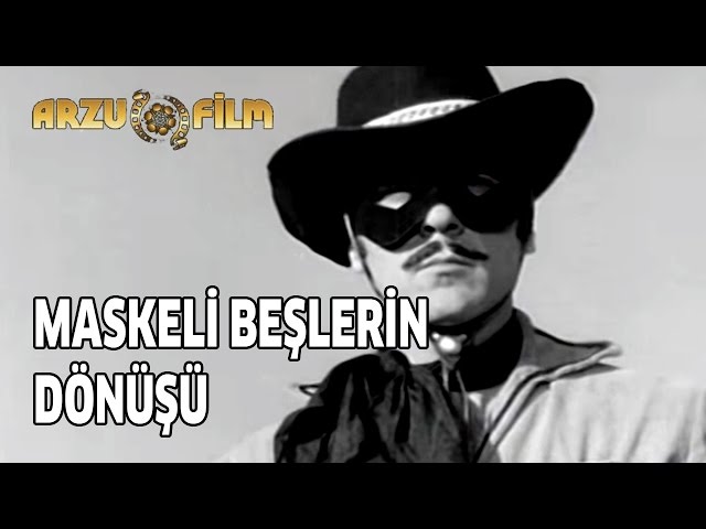 Maskeli Beşlerin Dönüşü | Tamer Yiğit & Yusuf Sezgin & Yılmaz Köksal - Siyah Beyaz Filmler