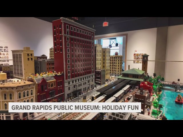 LEGO bricks 'build' their way to the top at Grand Rapids Public Museum