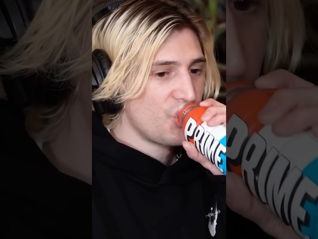 XQC Drinks Prime With Logan & Mike