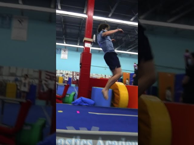 First Time Trying Double Backflip #shorts #parkour