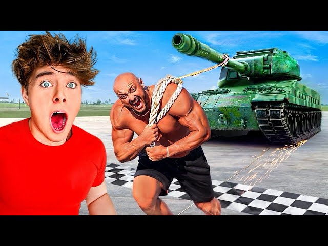 World’s Strongest Man vs TANK!