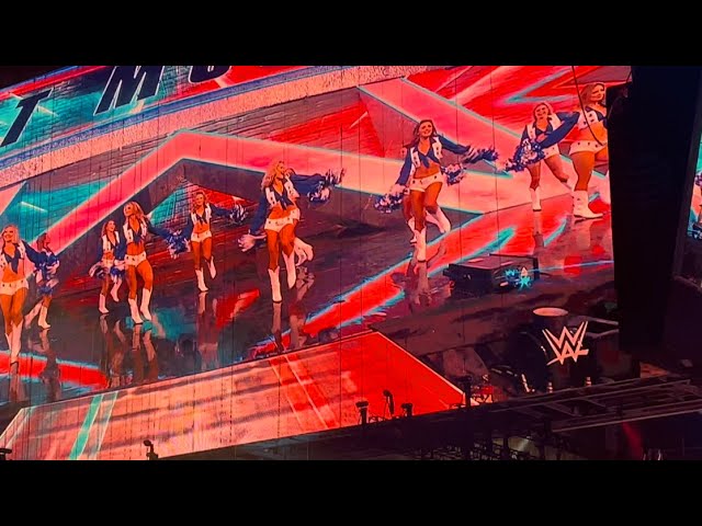 Pat McAfee wrestlemania 38 entrance WWE Dallas Cowboys Cheerleaders