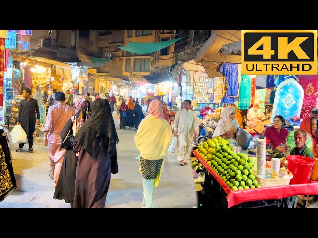 The Jostling Kashmiri Bazar Lahore, Pakistan 4K-Walking Tour || Perfect Market For Traditional Items