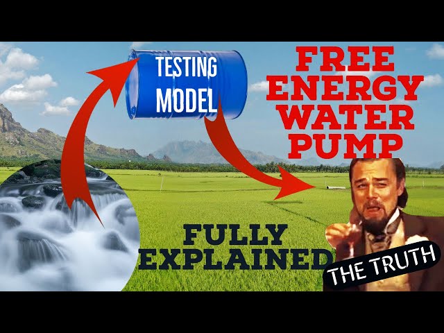 FREE ENERGY Water Pump FULLY EXPLAINED!! REAL OR FAKE?  #freeenergy #waterpump