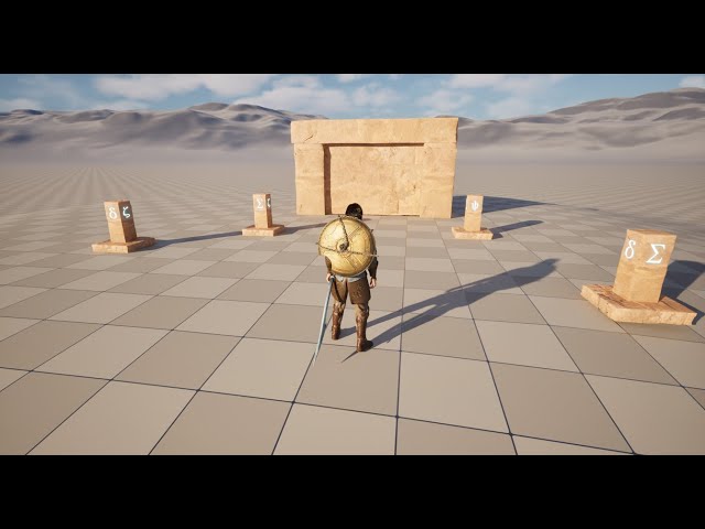 Unreal Engine 5.5 Create your own game tutorial / 127. Rune puzzle door