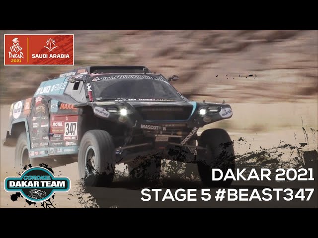 Tom Coronel's first drive in Beast347 and Tim as navigator in stage 5 Dakar Rally 2021