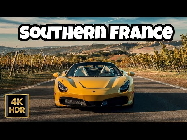 PROVENCE to DRÔME scenic drive. RELAXING MUSIC. Picturesque landscapes of southern France in 4K.