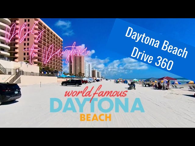 Daytona Beach drive on sand 4K 360 VR