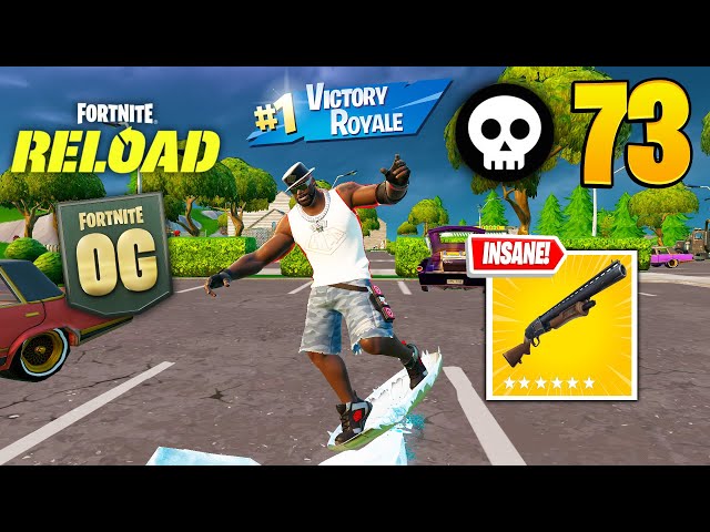 73 Elimination SHAQUILLE O'NEAL Solo Vs Squads Reload Zero Build Gameplay Wins (Fortnite chapter 5)