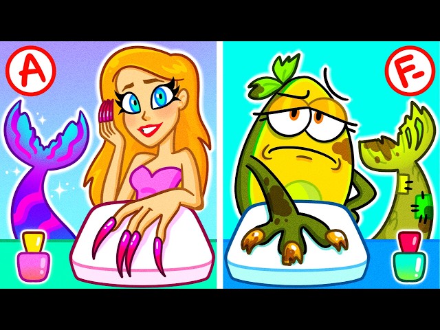 Pregnant with Long Nails?! 🤰💅 | Funny Mermaids Hacks | Rich Vs Poor Makeover