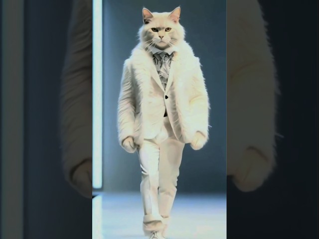 Cat's Epic Catwalk A Paw-some Strut Down the Street #remix #foryou #cat#ai #shots #foryou #trending