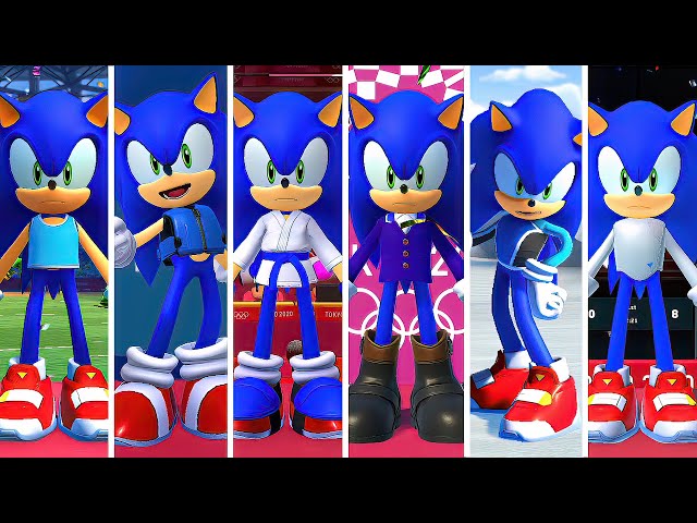 All Sonic Outfit - Mario & Sonic at the Olympic Games Tokyo 2020 | JinnaGaming