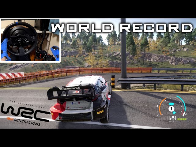 [World Record] Rally Japan Shinshiro (Rally1) | WRC Generations | T300RS + TH8A |4K60FPS