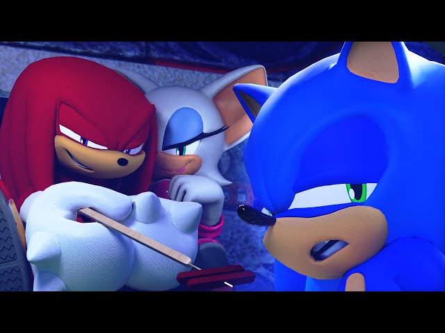 Knuckles and Rouge Set Sonic Straight. | Sasso Studios