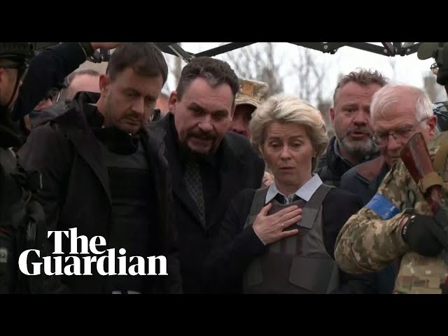 'Unthinkable': Ursula von der Leyen shown mass grave in Bucha