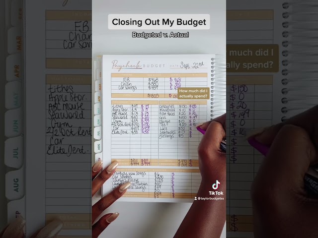 HOW TO CLOSE OUT YOUR BUDGET | BUDGETING FOR BEGINNERS | TAYLORBUDGETS