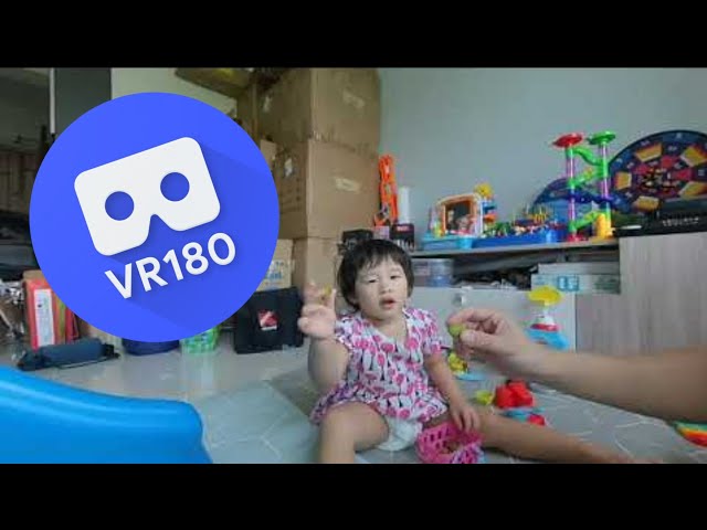 [VR180 VR 3D] Toddler Riley Play-Doh Fun | Virtual Reality Oculus