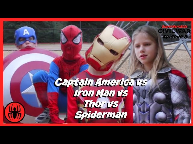 Little Heroes Captain America vs Iron Man In Real Life | Civil War Episode 5 | Superhero Kids Movie