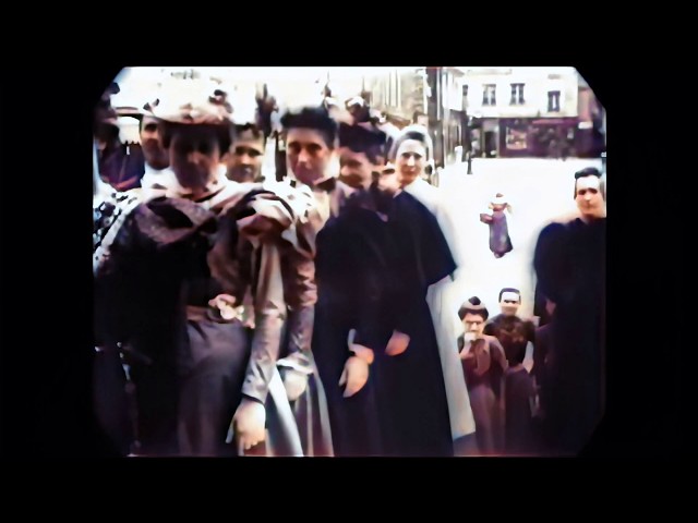 1897 - Wedding Party, Paroisse Saint Lambert de Vaugirard Paris, France (Remastered)