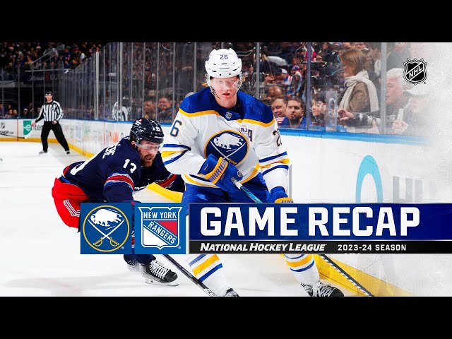 Sabres @ Rangers 12/23 | NHL Highlights 2023