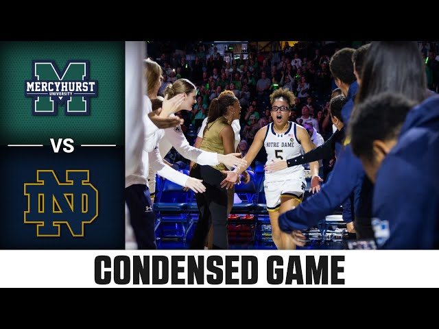 Mercyhurst vs. Notre Dame Condensed Game | 2024-25 ACC Women’s Basketball