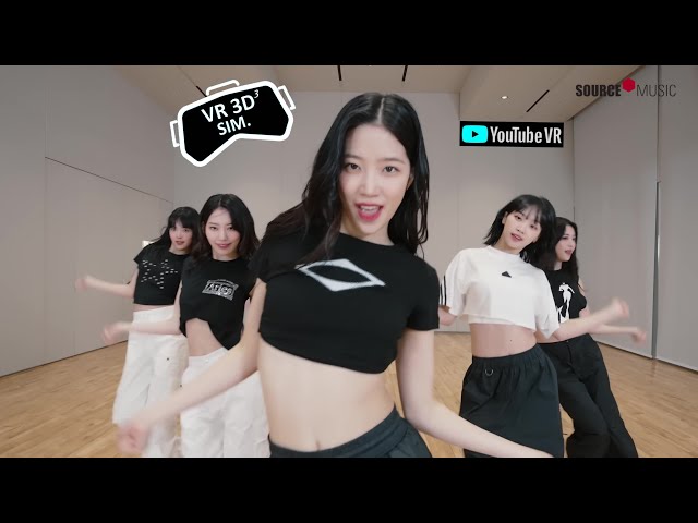 LE SSERAFIM (르세라핌) ‘UNFORGIVEN’ Dance Practice (Moving ver.) 60fps (VR 3D SIM)