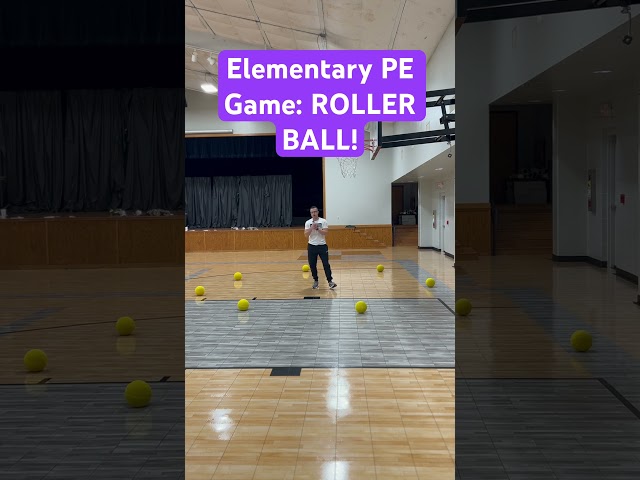 Elementary PE Game: ROLLER BALL #physicaleducationteacher #teacher #games #elementary