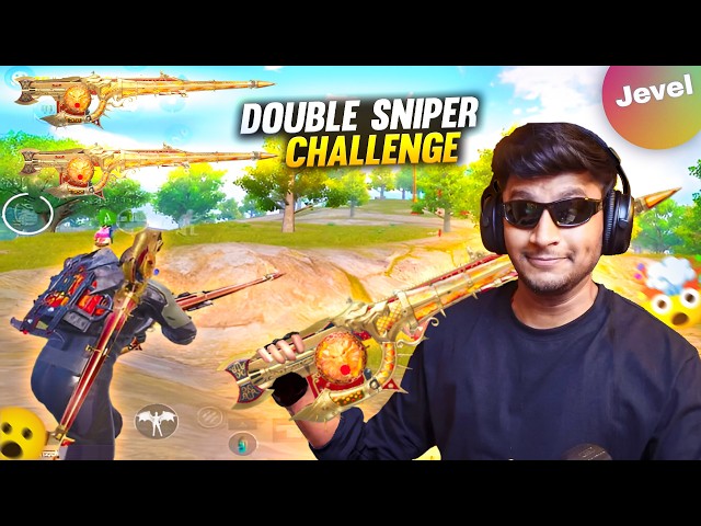 SNIPER CHALLENGE 🤠( DOUBLE SNIPER ) BGMI JEVEL COMMENTRY | JEVEL |