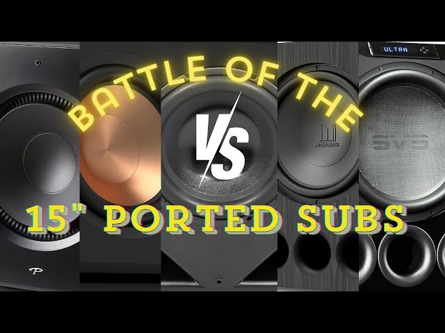 Battle of the 15" Ported Subwoofers - SVS, Monolith, Paradigm, HSU, Klipsch!