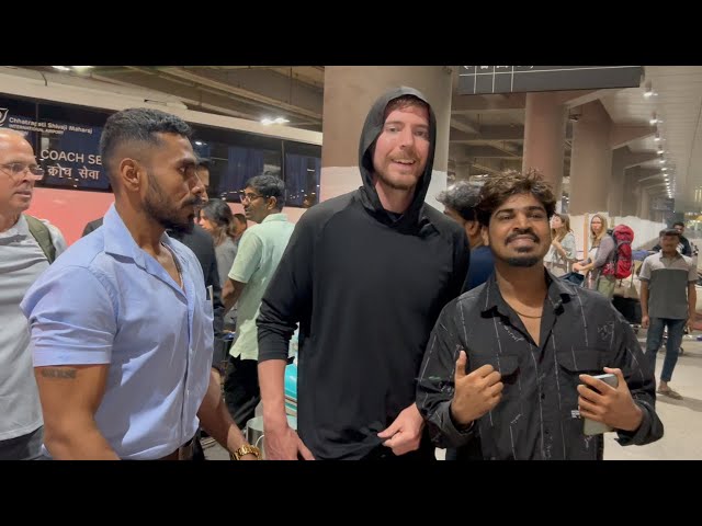 Famous American YouTuber ‪@MrBeast‬ Arrive In India For Event