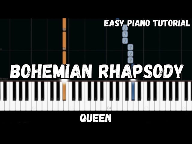 Queen - Bohemian Rhapsody (Easy Piano Tutorial)