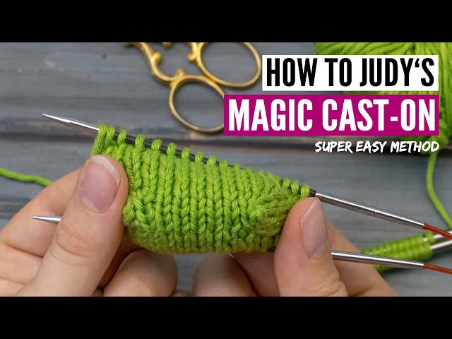 How to knit Judy's magic cast-on - Step-by-step for beginners [+slow-motion]