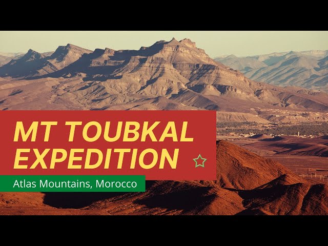 Climbing Mount Toubkal, Atlas Mountain in Morocco. Roof of North Africa