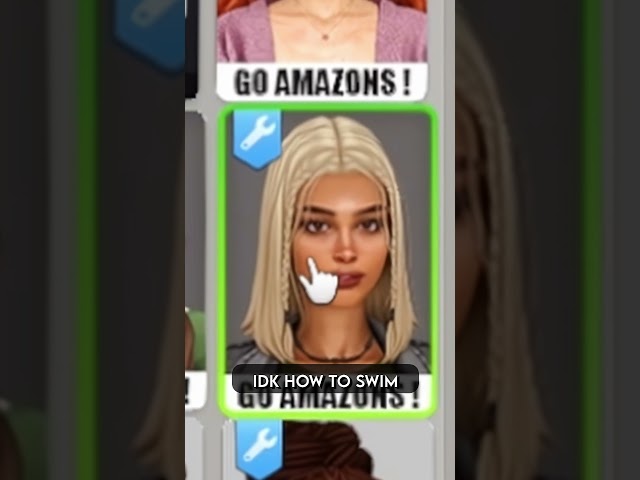 CAS TikTok Challenge Makes my Sim.. did i do it good? 😳 #shorts