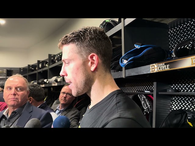 Charlie Coyle Boston Bruins Postgame Media Scrum!!! 11/16/2024