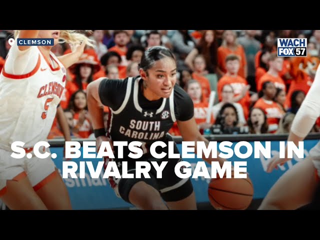 No. 1 South Carolina beats Clemson in rivalry game