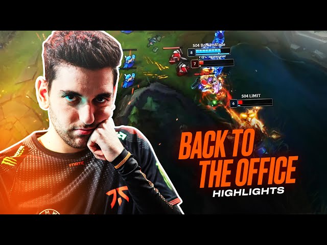 Back to the Office | Fnatic Highlights Spring 2021 Playoffs Rd2 (FNC vs S04)