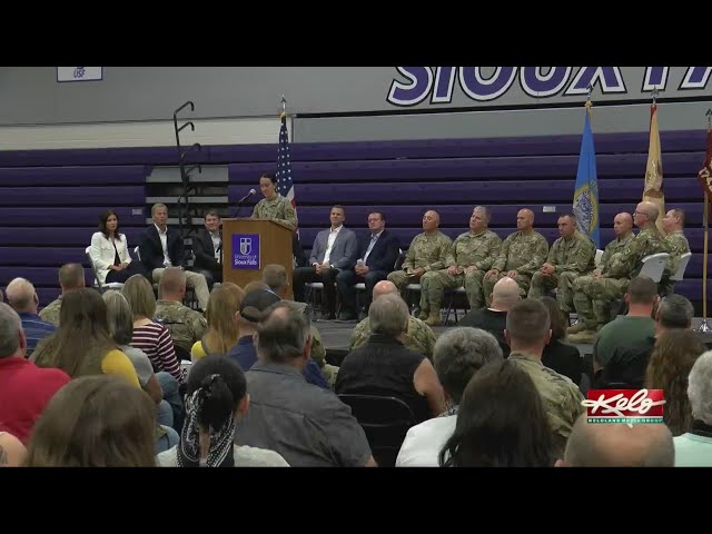 Activation ceremony sends off 125 South Dakota soldiers to the border