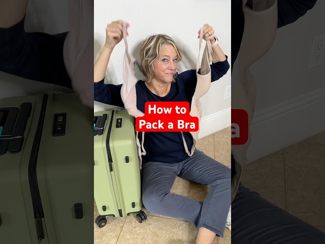 How to Pack a Bra in Luggage #traveltipsandhacks