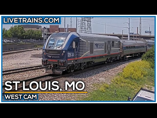 🔴 LIVE Trains Railcam | St Louis, Missouri (West Cam)