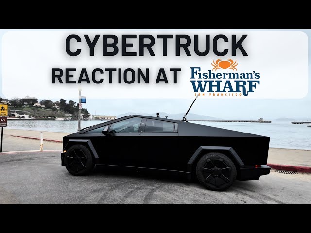 Cybertruck - San Francisco Fisherman Wharf Reaction - 360 Video