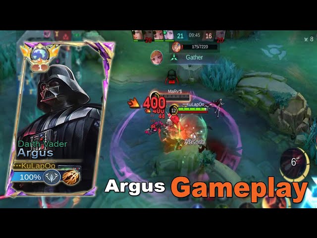 Argus Gameplay Best Build & Emblem 2024 | Mobile Legends