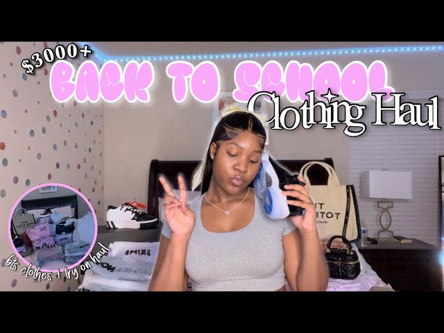 $3000+ Back To School Clothing Haul 2024 | shein, skims, plt, fashion nova, yeezy, marc jacob & more