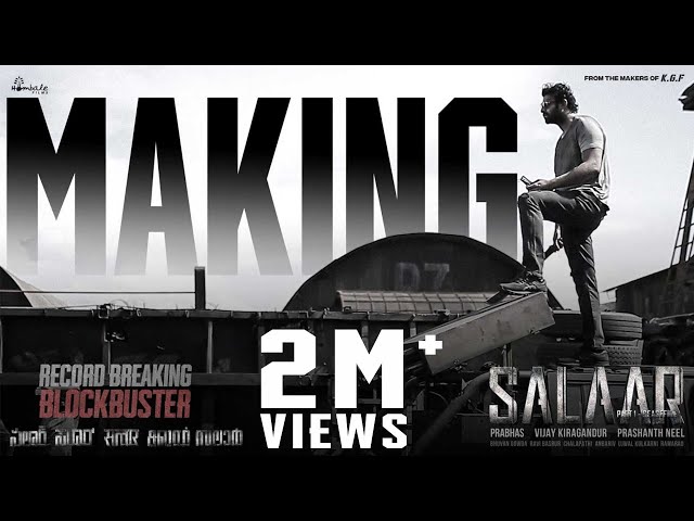 Making Video of Salaar CeaseFire | Prabhas | Prithviraj | Prashanth Neel | Hombale Films