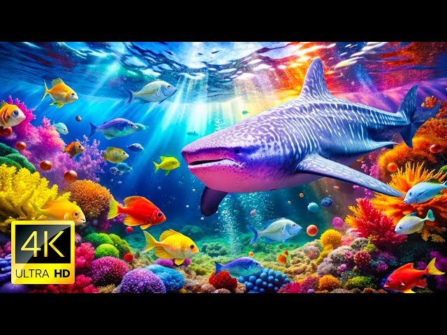 Marvel at Sea Animal in The Best 4K ULTRA HDR Aquarium - Dive Into The Mesmerizing Underwater Realm.