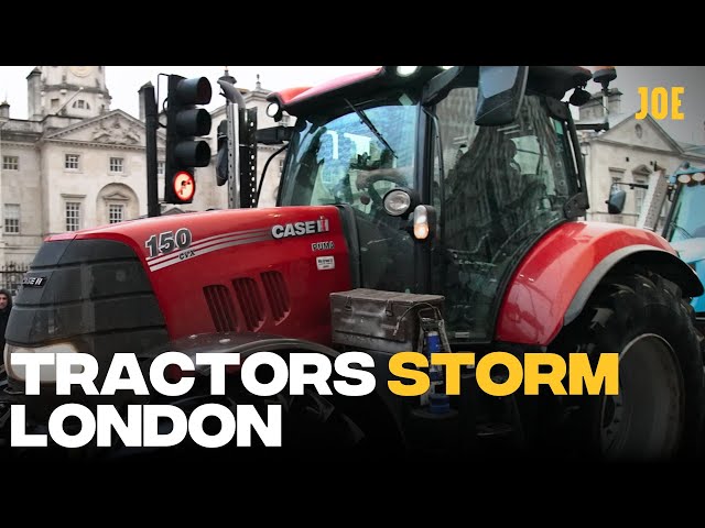 Furious farmers descend on Central London