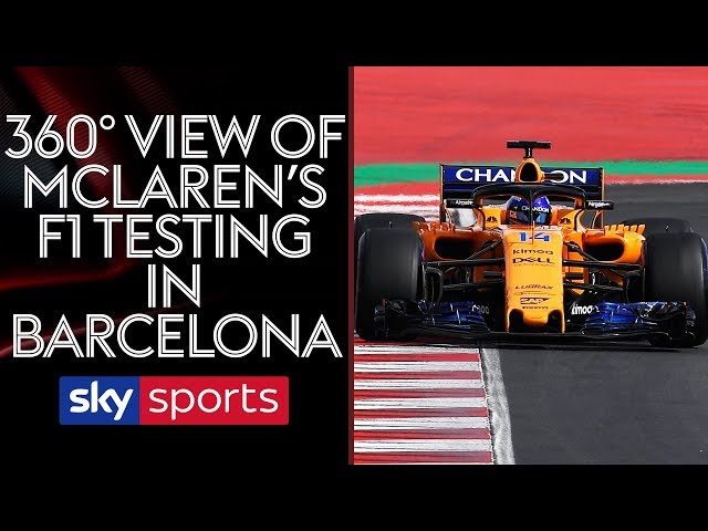 360° view of McLaren's testing in Barcelona! 😲