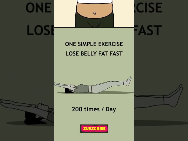 One Simple Exercise to Lose Belly Fat Fast. #shorts #weightloss