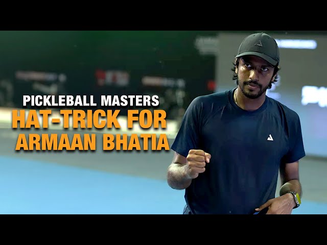 Amazing Armaan Bhatia wins all three finals at Pickleball India Masters to complete a hat-trick